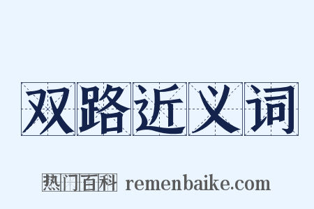 双路近义词是什么意思的图片